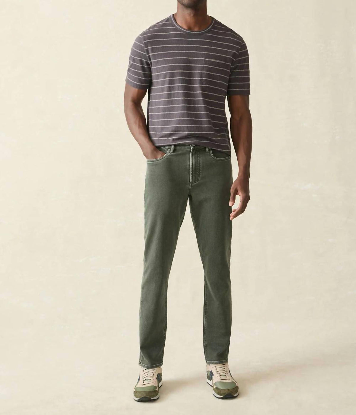 Faherty - Stretch Terry 5-Pocket Pant
