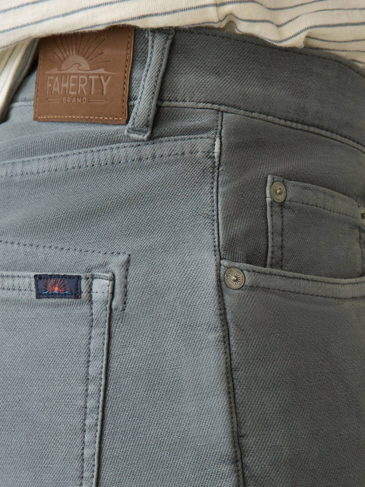 Faherty - Stretch Terry 5-pocket Pant