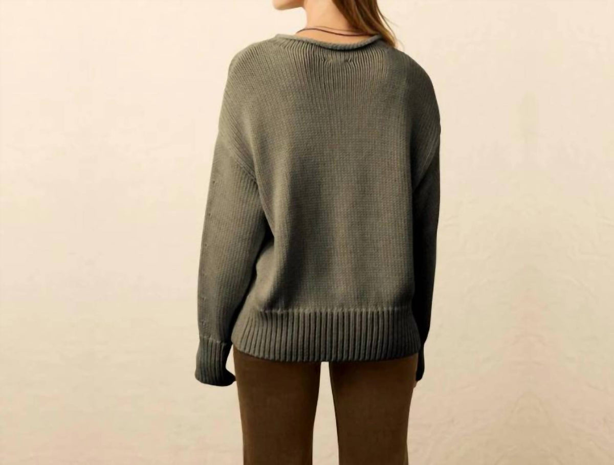 Faherty - Sunwashed Cotton Rolled Neck Sweater