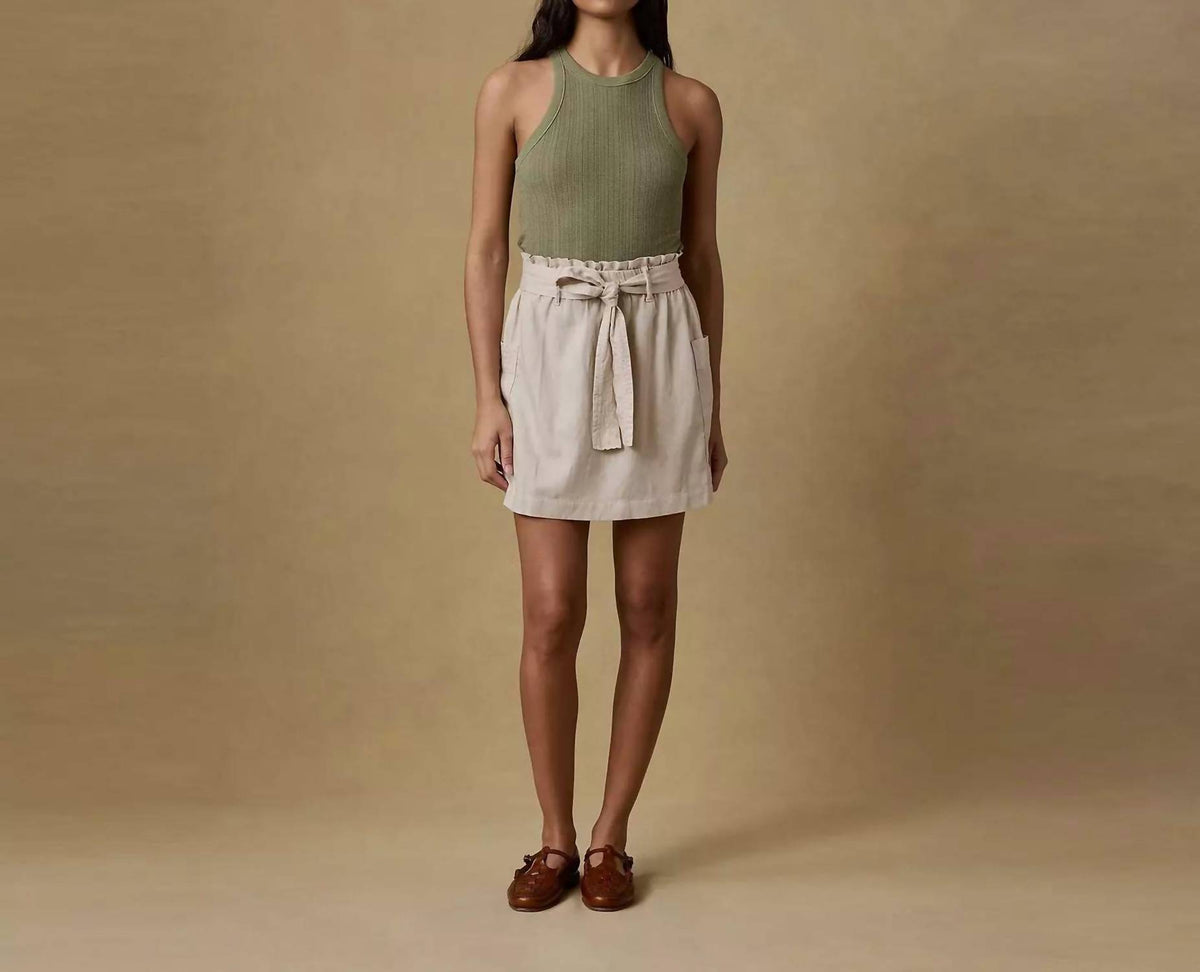 Faherty - Topanga Drape Mini Skirt