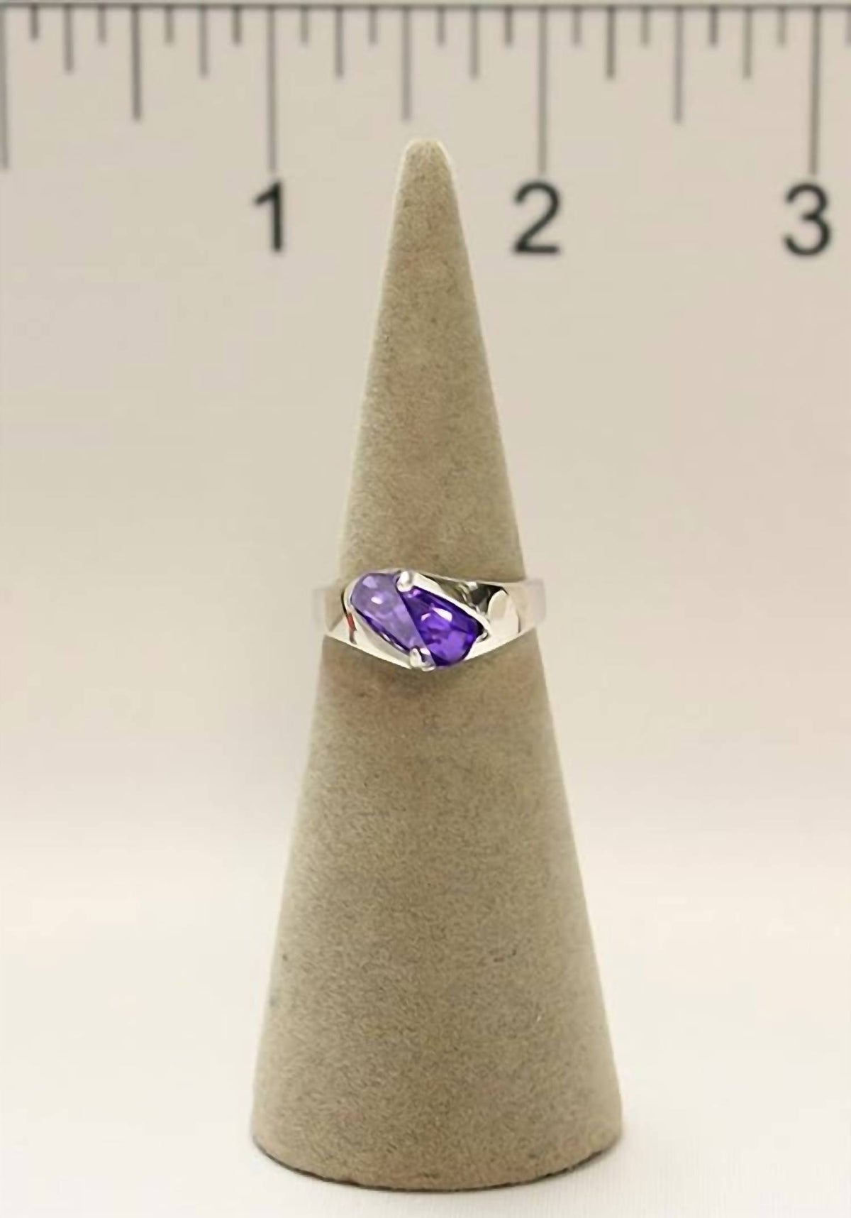 Faire - Tanzanite Rhodium Plated Ring