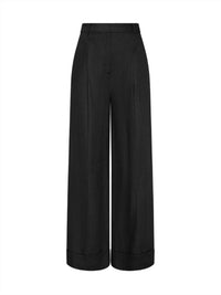 Faithfull The Brand - Clove Trouser Pants - black - clothing - linen