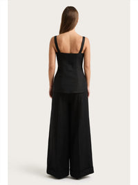 Faithfull The Brand - Clove Trouser Pants - black - clothing - linen