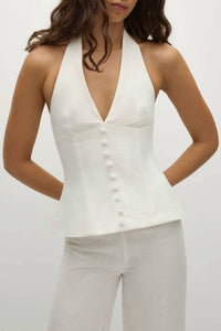 Faithfull The Brand - Marie Halter Top - blouses - clothing - shirts