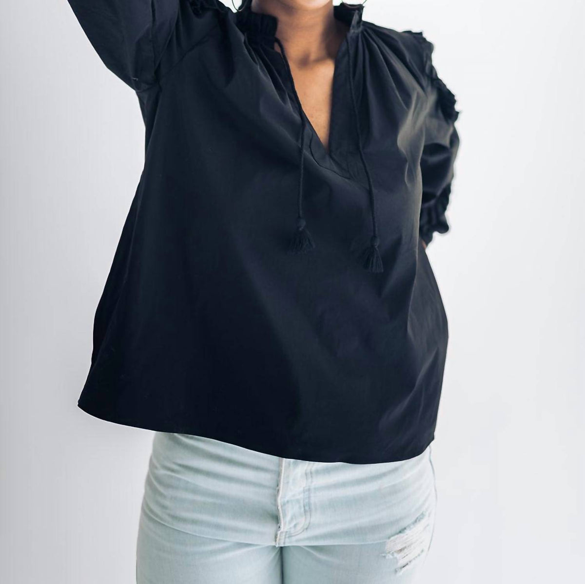 Falcon Park - Ruby Peasant Top