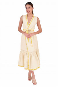 Fanm Mon - Buttercup Wrap Dress - clothing - cotton - dresses