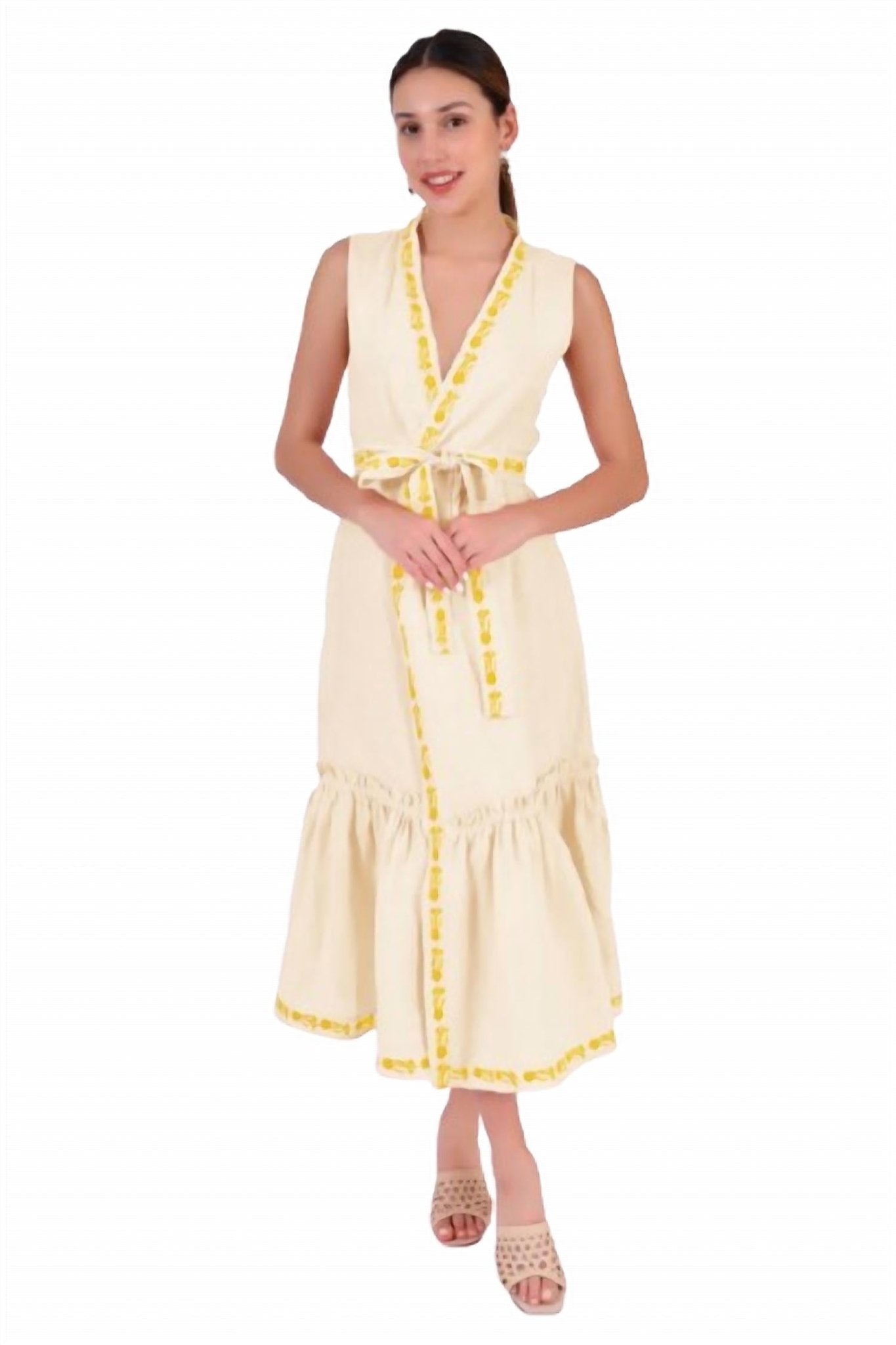 Fanm Mon - Buttercup Wrap Dress - clothing - cotton - dresses