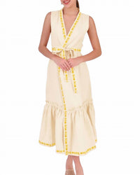 Fanm Mon - Buttercup Wrap Dress - clothing - cotton - dresses