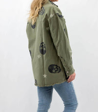 Fantastic Fawn - Oversized Skull Shacket