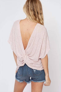 Fantastic Fawn - Twisted Open Back Top