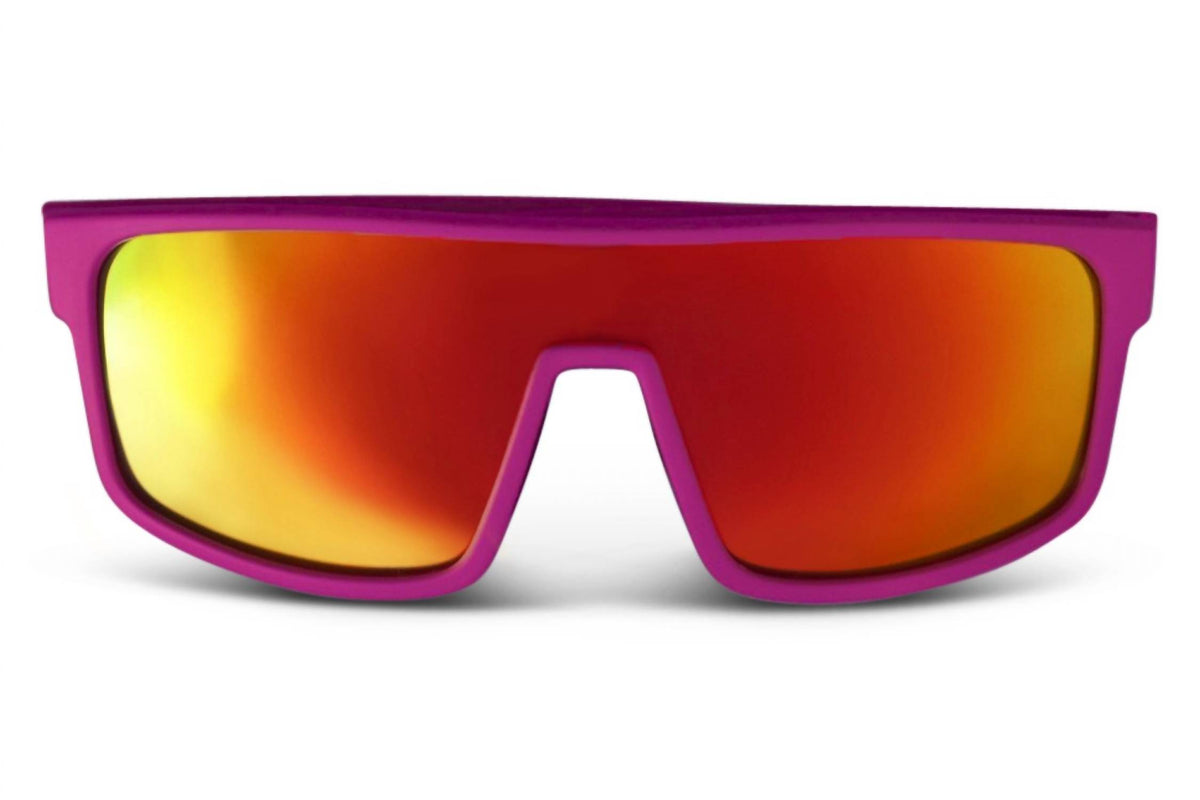 Far Out Sunglasses - Polarized Retros Pink Lens