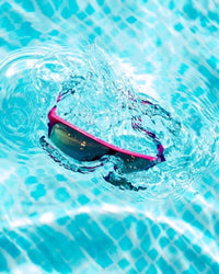 Far Out Sunglasses - Polarized Retros Pink Lens