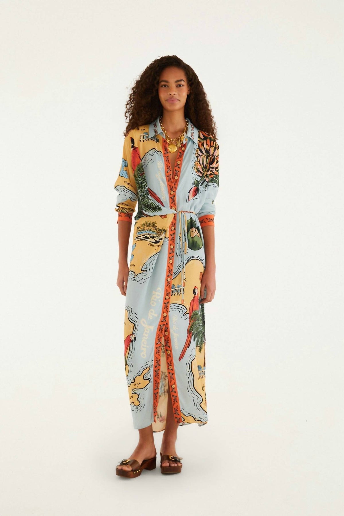 Farm Rio - Beaches Path Maxi Dress