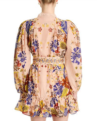 Farm Rio - Beauty Bouquet Puff Sleeve Mini Dress - clothing - collection:vacationdresses(Auto) - cotton