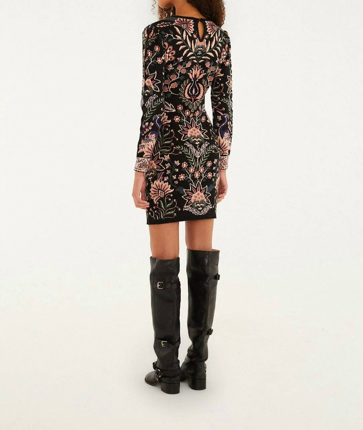 Farm Rio - MARVELOUS GARDEN KNIT MINIDRESS