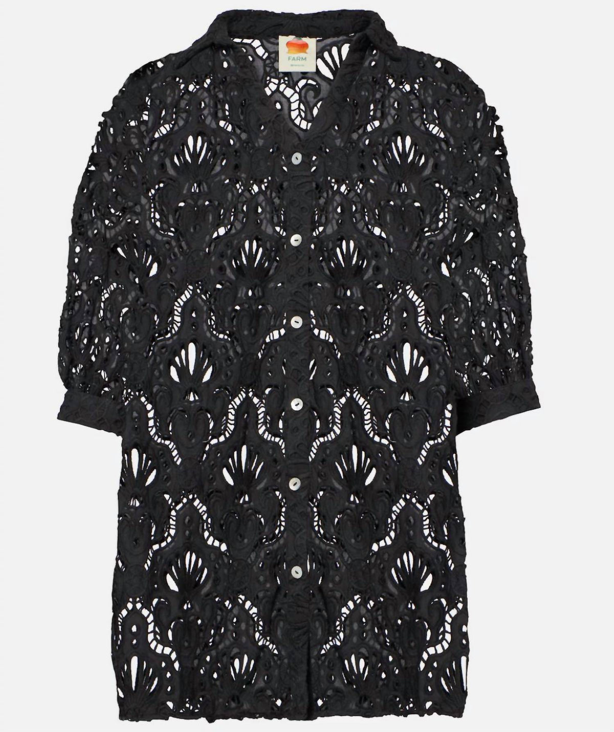 Farm Rio - Seashell Eyelet Shirt