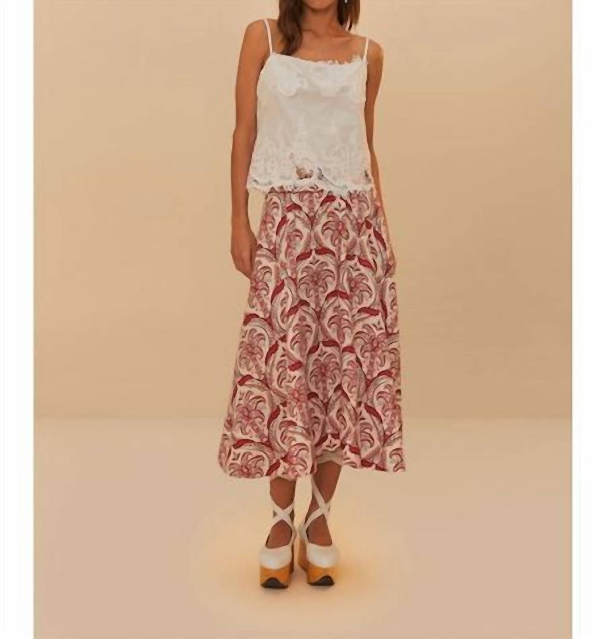 Farm Rio - Sleeveless Lace Top