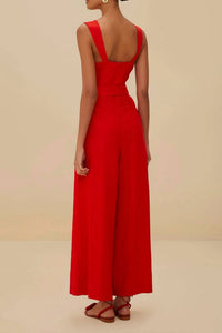 Farm Rio - Sleeveless Maxi Jumpsuit