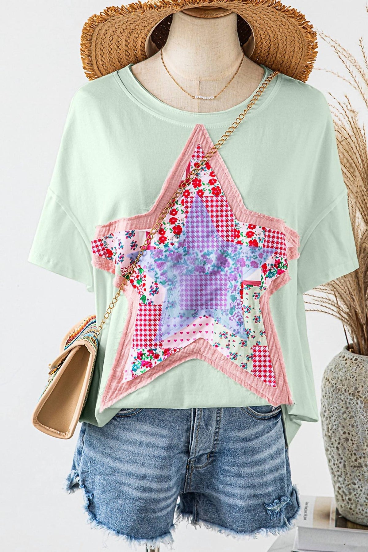 Fashionworks - Star Patchwork T-shirt