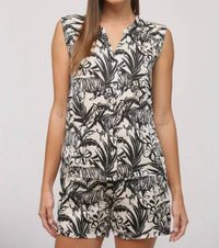 Fate - Abstract Animal Print Blouse