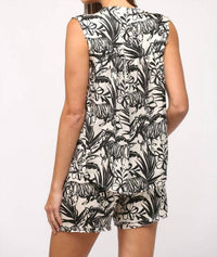 Fate - Abstract Animal Print Blouse