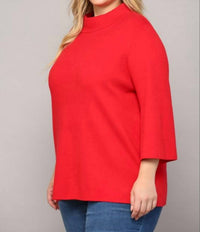 Fate - Cherry Life Curvy Mock Neck Sweater