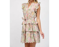 Fate - Floral Eyelet Lace Tiered Dress - clothing - collection:vacationdresses(Auto) - dresses