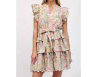 Fate - Floral Eyelet Lace Tiered Dress - clothing - collection:vacationdresses(Auto) - dresses