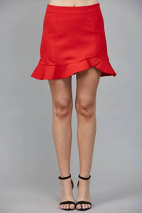 Fate - Flounce Hem Mini Skirt