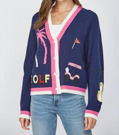 Fate - Golf Embroidered Patch Cardigan