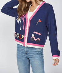 Fate - Golf Embroidered Patch Cardigan