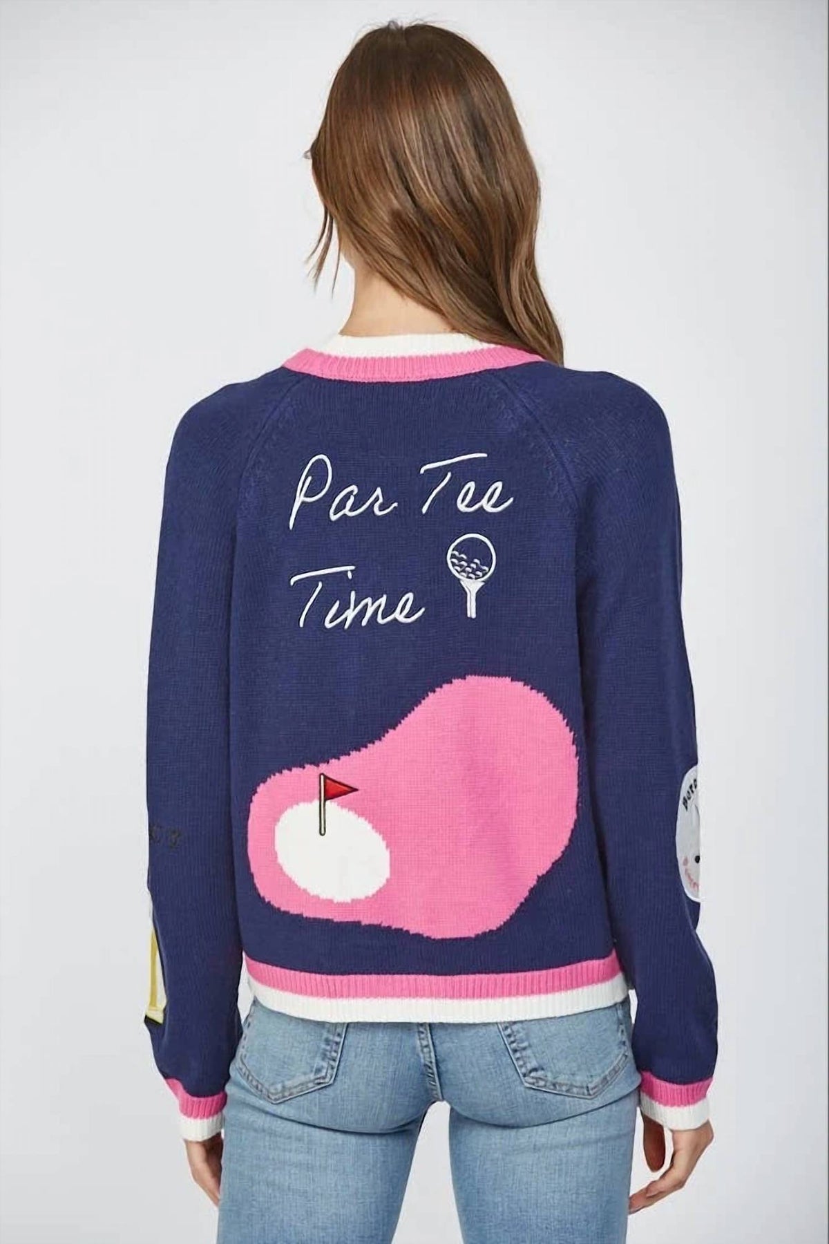 Fate - Golf Embroidered Patch Cardigan
