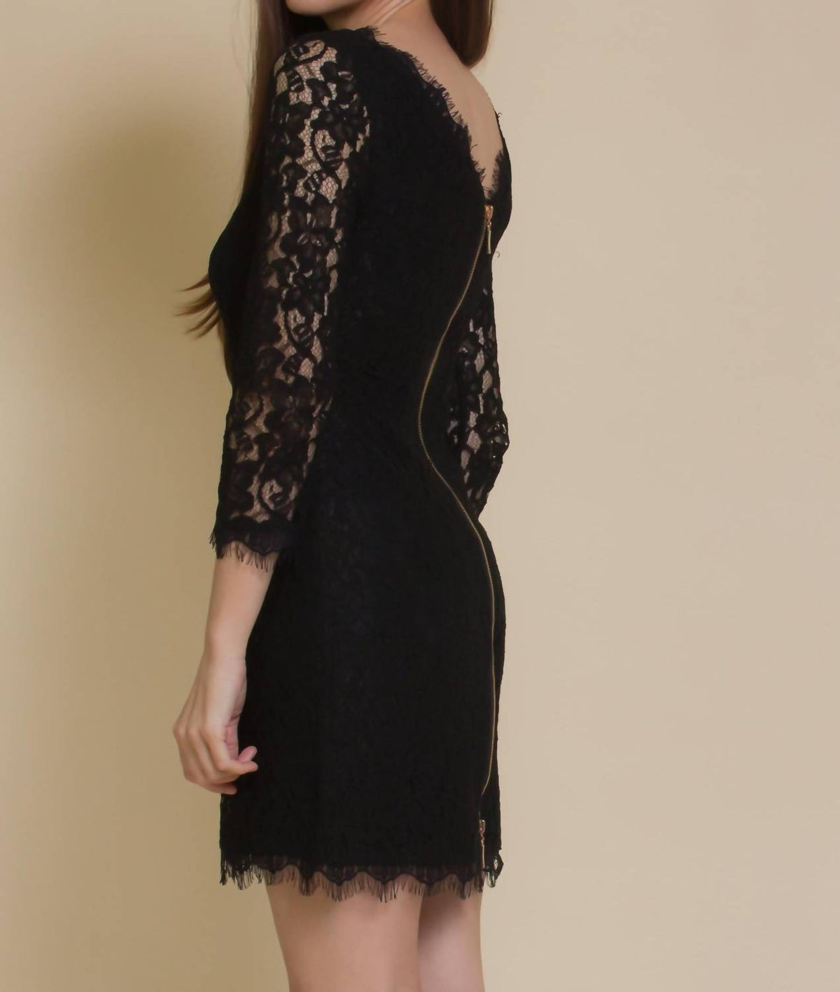 Fate - Gwyneth Fitted Lace Mini Dress