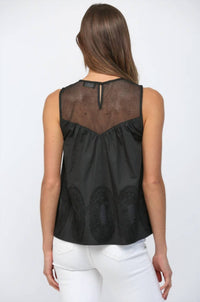 Fate - Lace Appliqué Tank Top