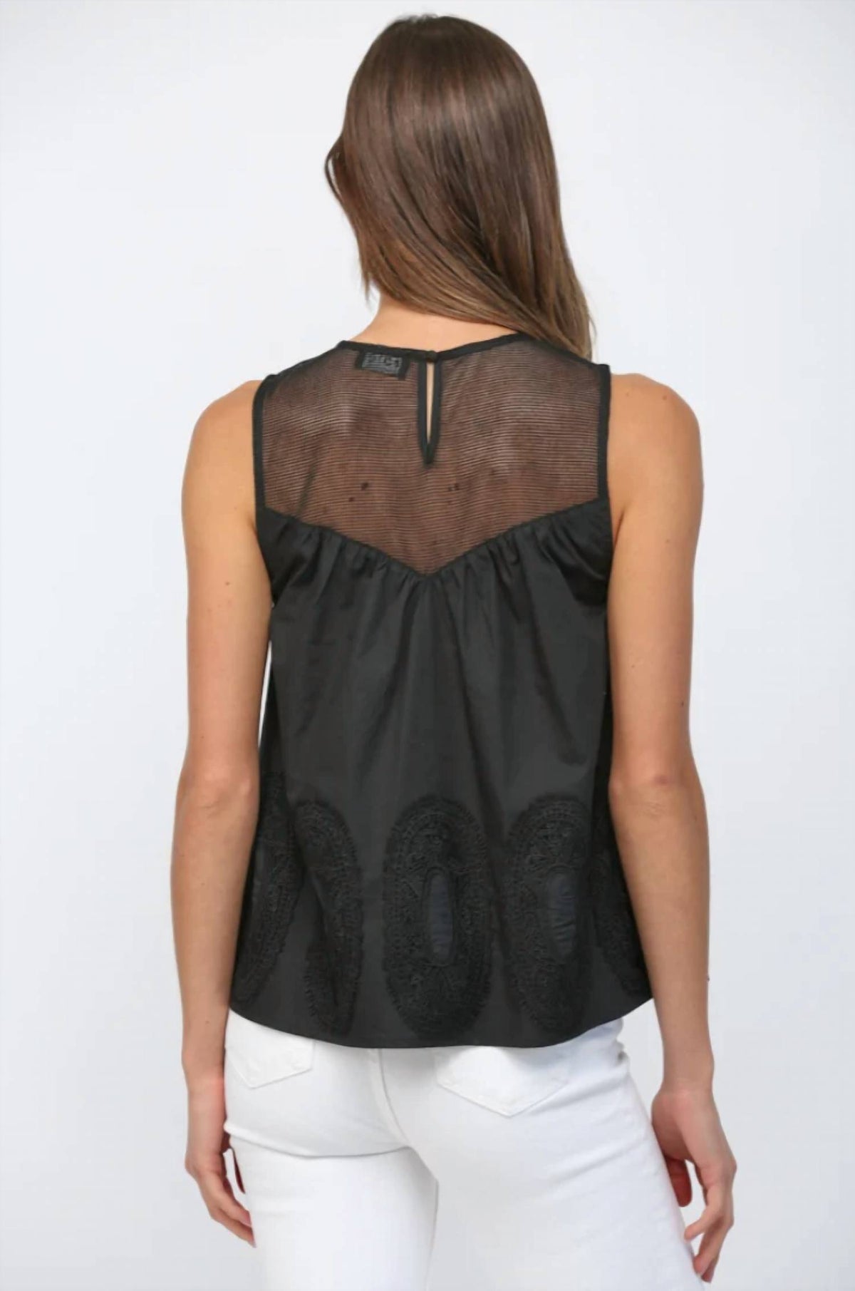Fate - Lace Appliqué Tank Top