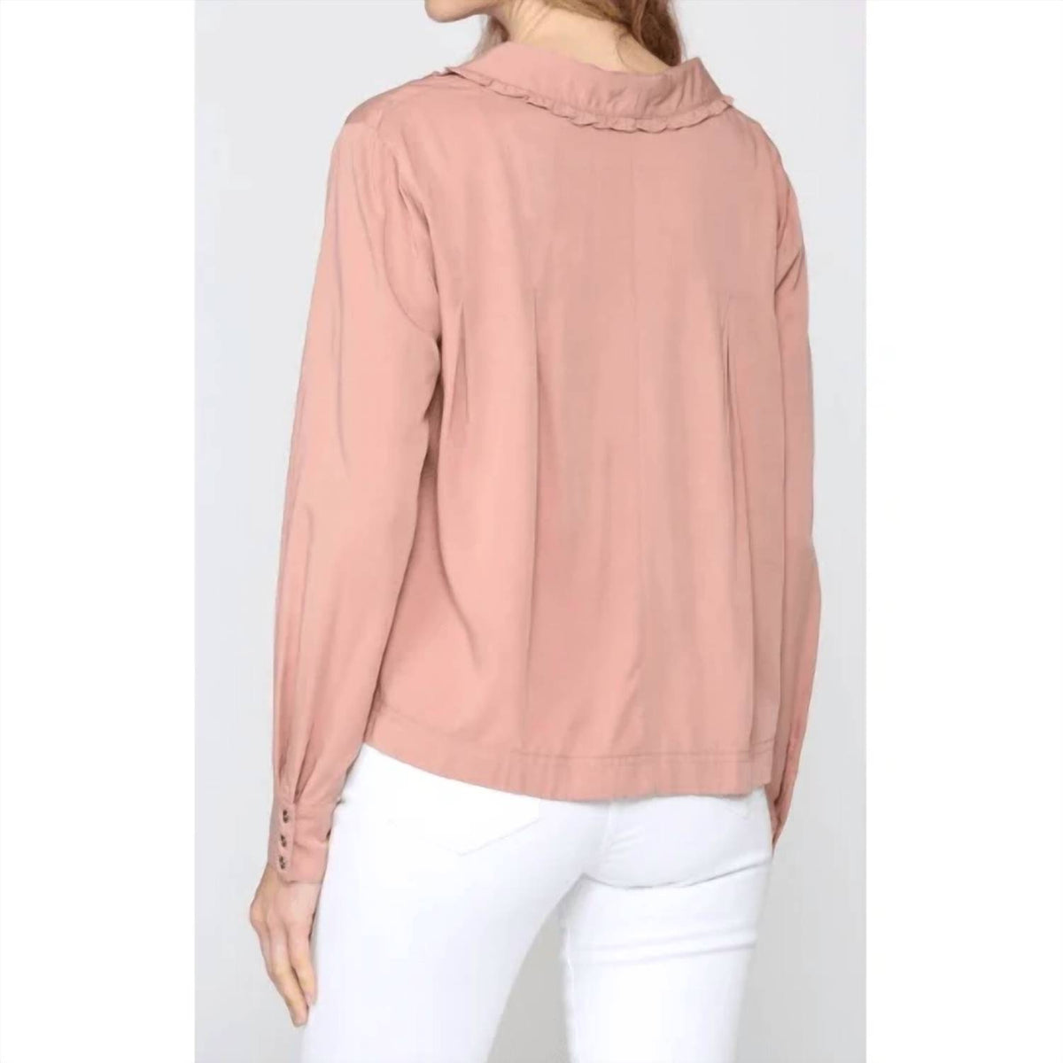 Fate - Long Sleeve Collared Blouse