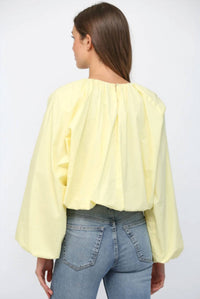 Fate - Long Sleeves Gathered Blouse