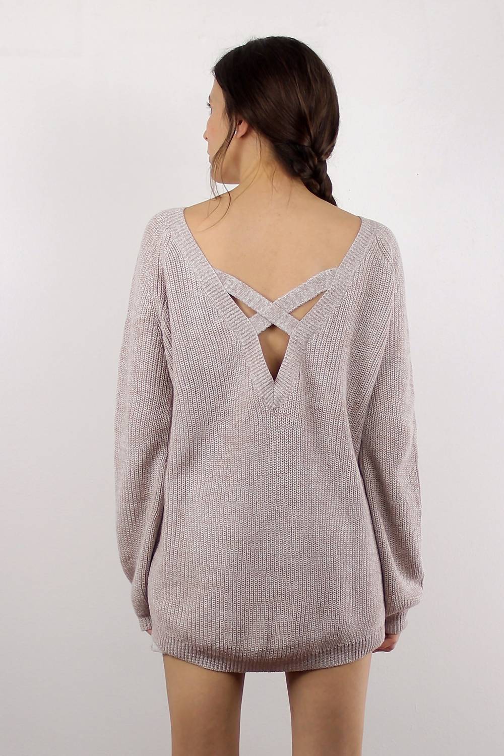 Fate - Malibu Criss Cross Style Back Sweater