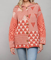 Fate - Mixed Pattern Cardigan
