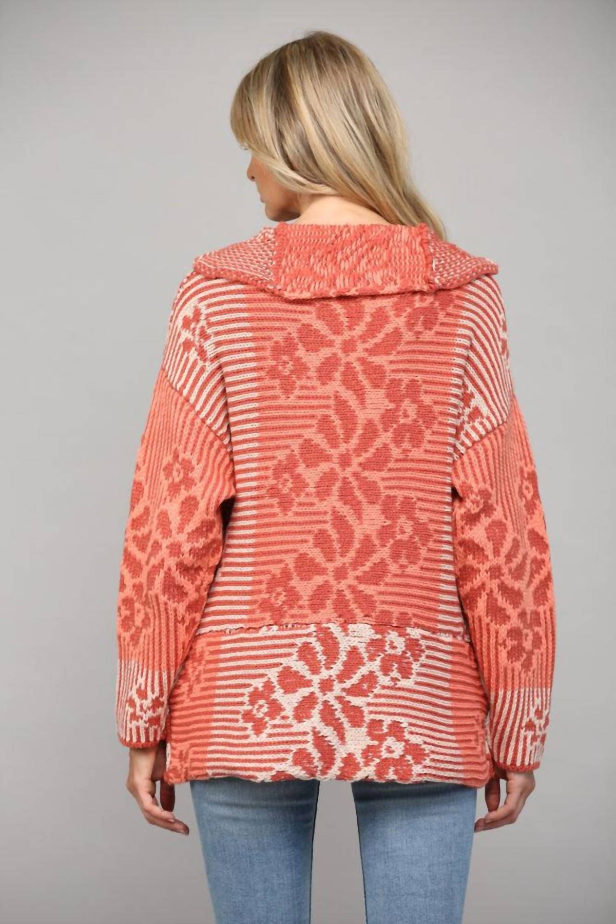 Fate - Mixed Pattern Cardigan