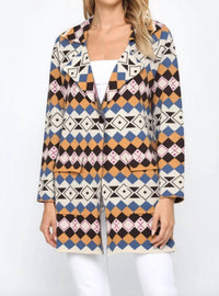 Fate - Notch Collared Cardigan