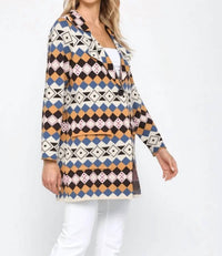 Fate - Notch Collared Cardigan
