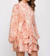 Fate - Paisley Printed Mini Dress