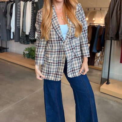 Fate - Paula Plaid Blazer