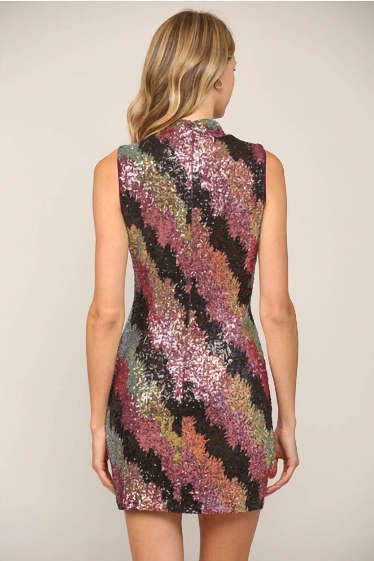 Fate - Sleeveless Sequin Mini Dress