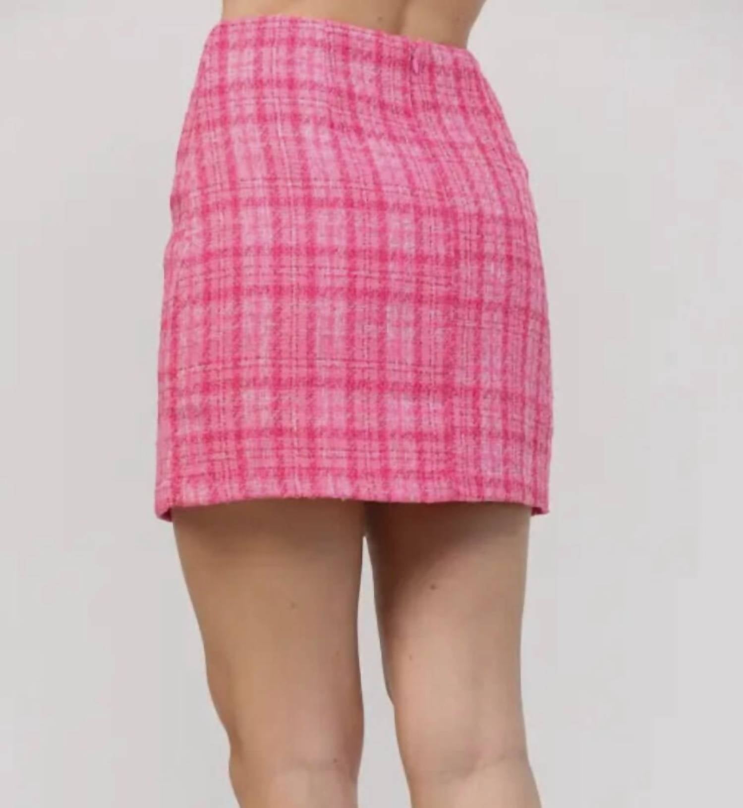 Fate - Sophie Tweed Mini Skirt - clothing - mini - mini - skirts