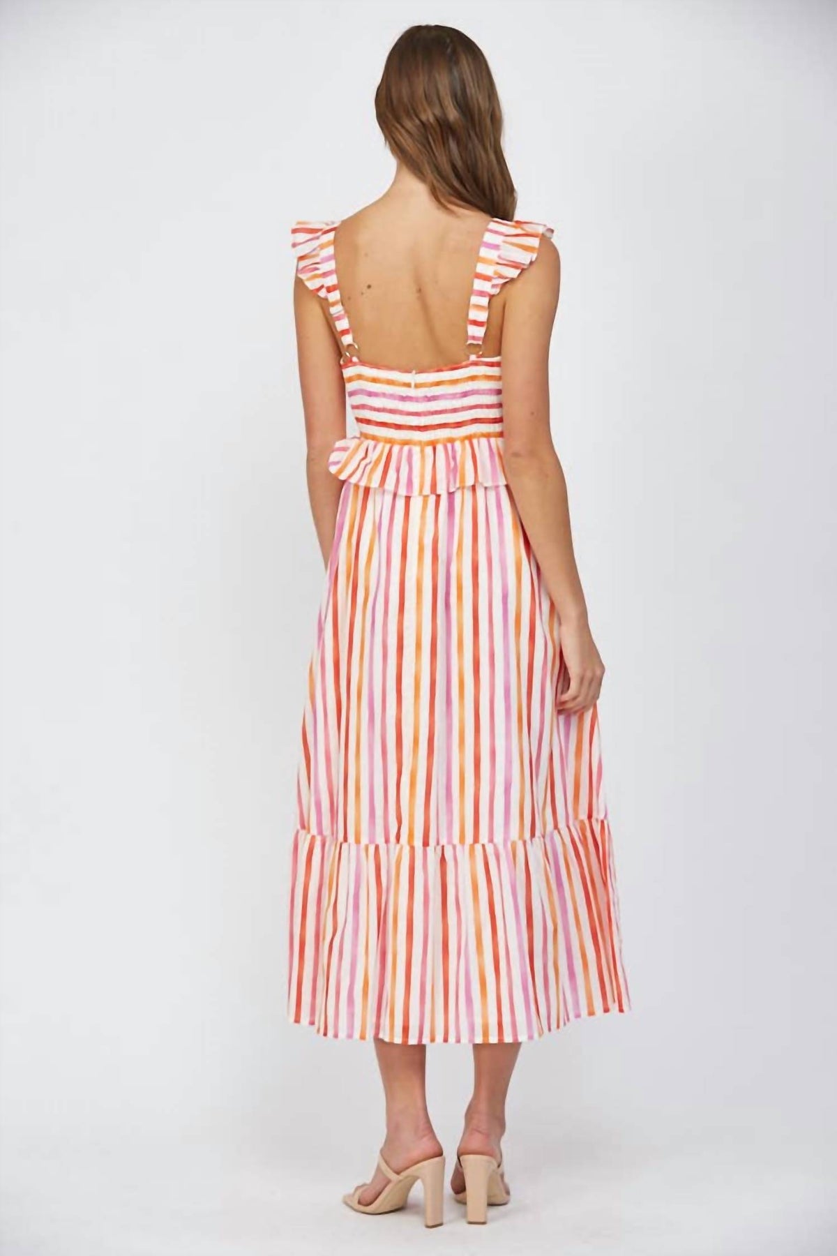 Fate - Sorbet Striped Maxi Dress