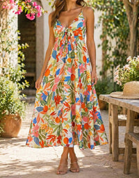 Fate - Spaghetti Strap Midi Dress