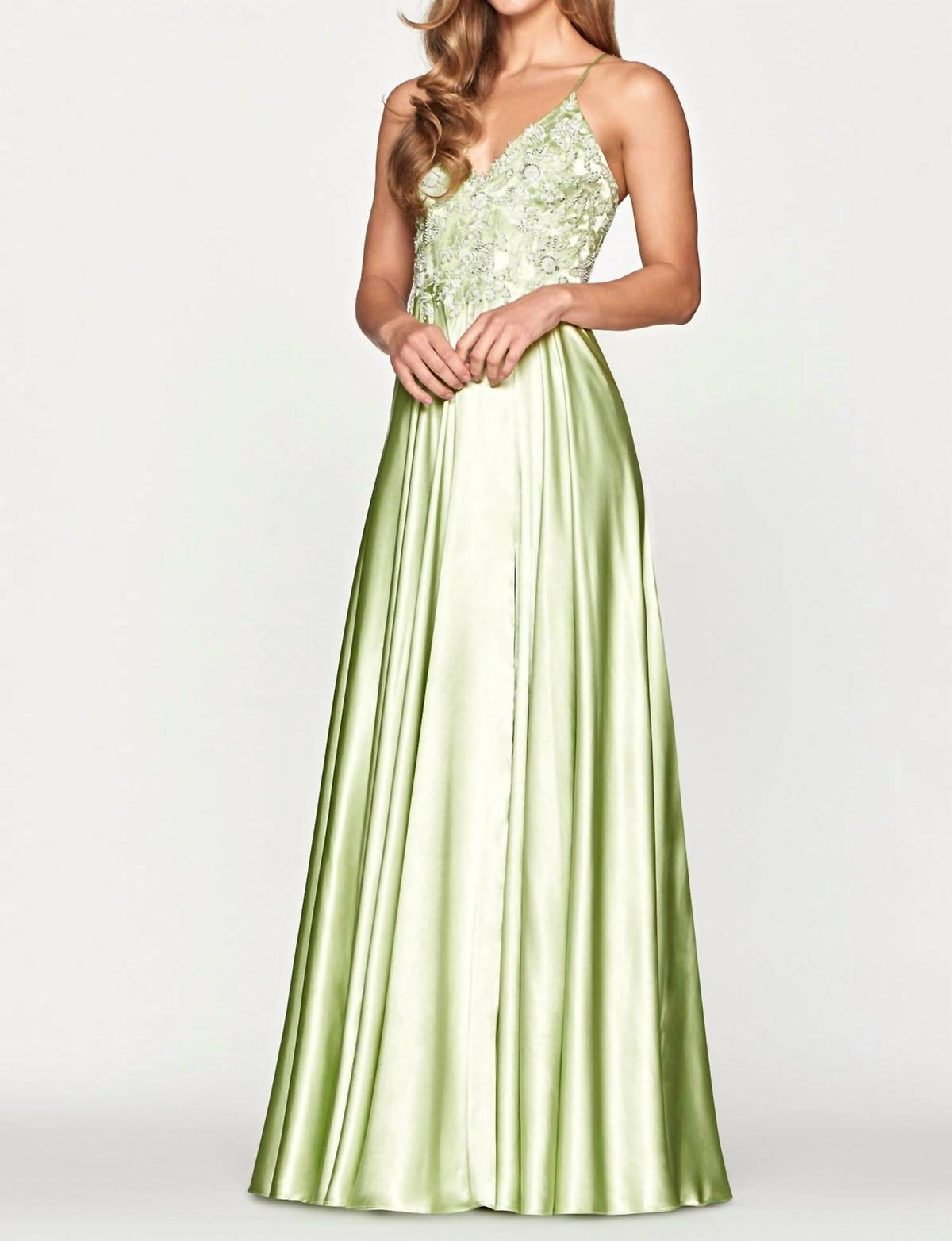 Faviana - Beaded Bodice A-line Gown