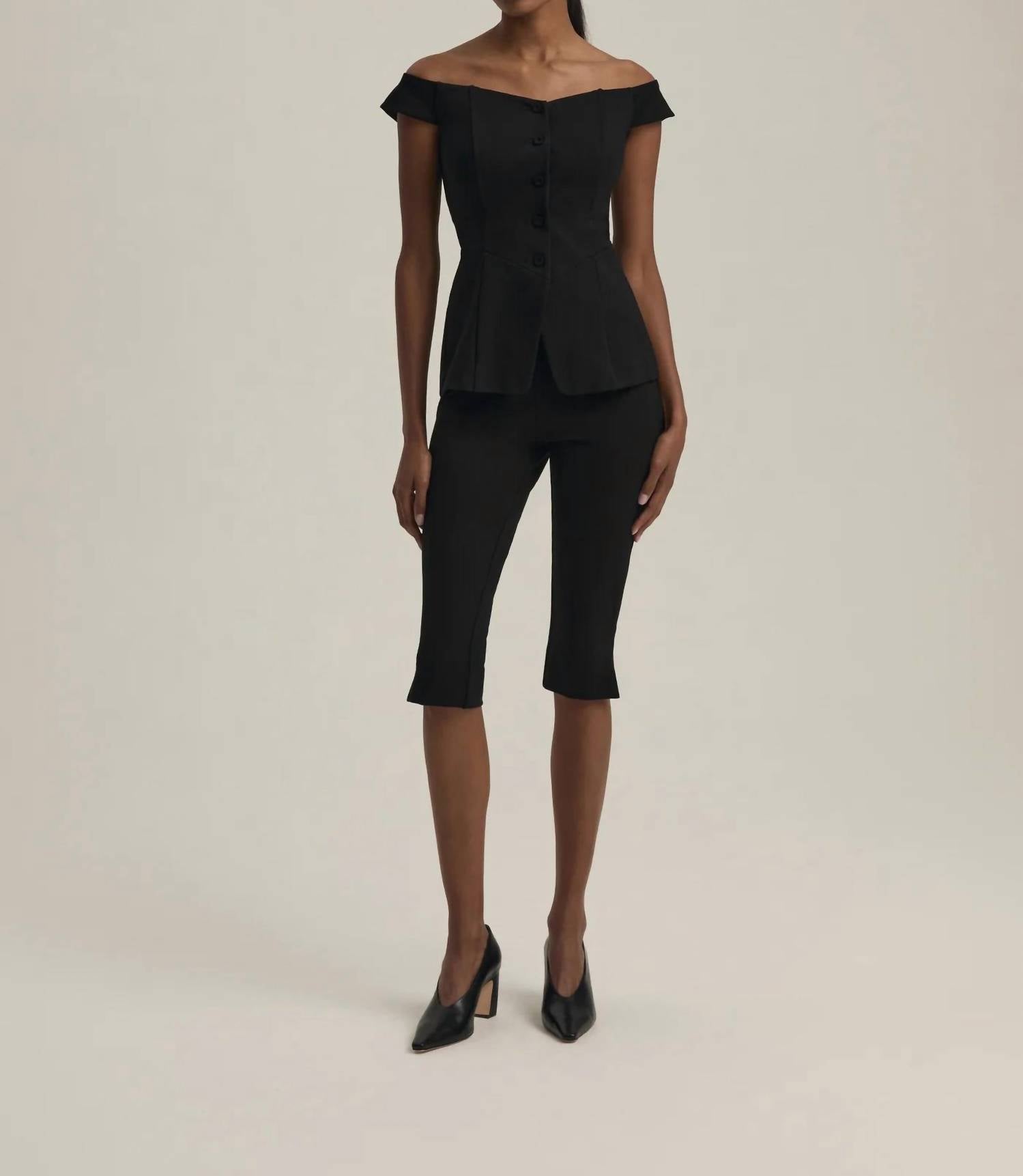 Favorite Daughter - Carrie Capri Pant - black - capris - clothing